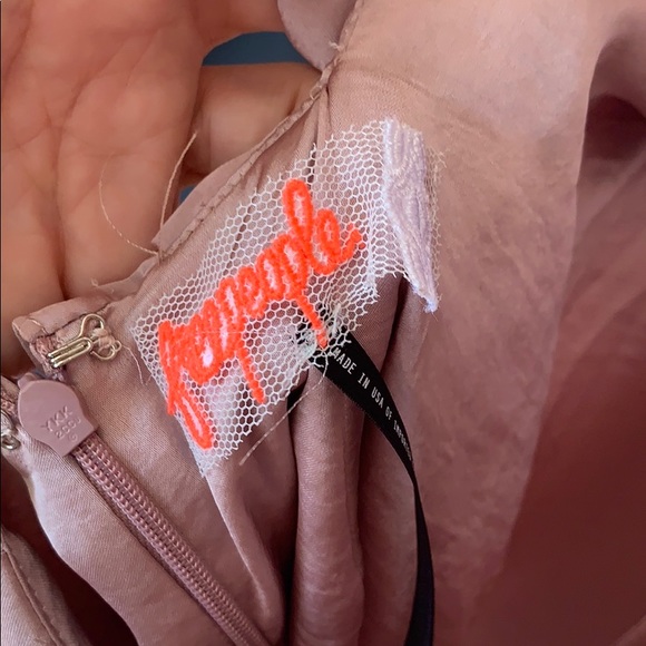 Free People low back ruffle mini dress - Picture 3 of 5